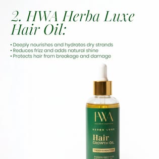 HWA Herba Luxe Hair Oil — original product photograph and label